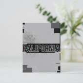 California Postcard - Trendy Text Postkarte (Stehend Vorderseite)