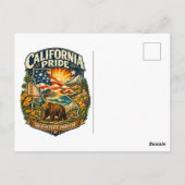 California Pride Golden State Forever Postkarte (Rückseite)