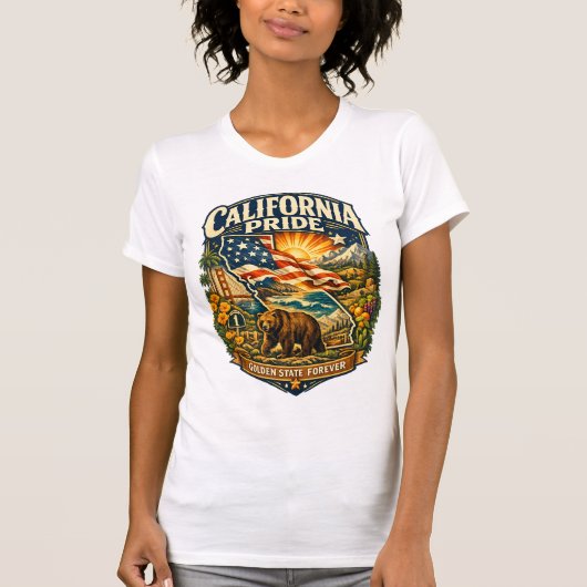 California Pride Golden State Forever T-Shirt (Vorderseite)