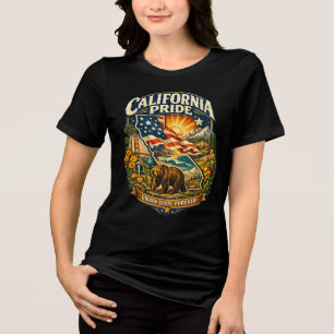 California Pride Golden State Forever T-Shirt Tri-Blend Shirt