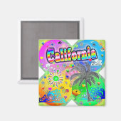 California Quadro Seasons Magnet (Vorderseite/Rückseite)