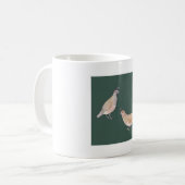 California Quail bird species art Kaffeetasse (Vorderseite Links)