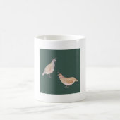 California Quail bird species art Kaffeetasse (Mittel)