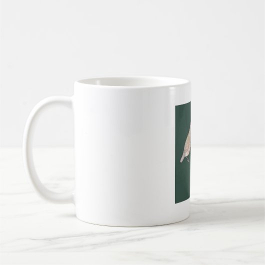 California Quail bird species art Kaffeetasse (Links)