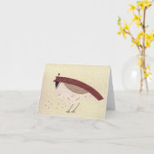 California Quail Cream Karte (Gelbe Blume)