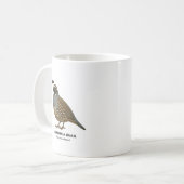 California Quail - Vögel in Kalifornien Kaffeetasse (Vorderseite Links)