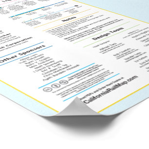 California Rail Map v2.00 - 3/25/2017 Poster