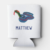 California Red Sided Garter Snake Personalisiert Dosenkühler (Rückseite)