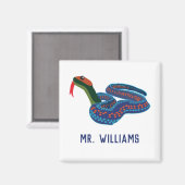 California Red Sided Garter Snake Personalisiert Magnet (Vorderseite/Rückseite)