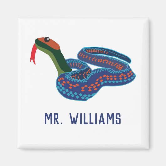 California Red Sided Garter Snake Personalisiert Magnet (Vorne)