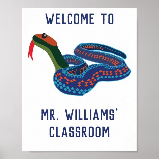 California Red Sided Garter Snake Personalisiert Poster (Vorne)