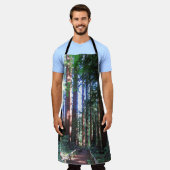 California Redwood Trail All-over Print Schürze (Getragen)