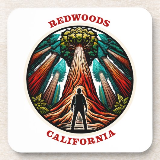 California Redwoods Getränkeuntersetzer (Vorderseite)