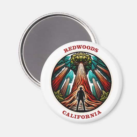 California Redwoods Magnet (Vorderseite/Rückseite)