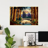 California Redwoods Poster (Heimbüro)