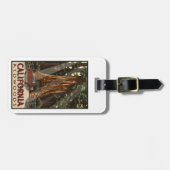 California Redwoods, Vintag, Gepäckanhänger (Vorderseite horizontal)