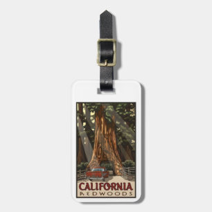 California Redwoods, Vintag, Gepäckanhänger