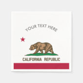 California Republic flag Zollservietten-Party-Serv Serviette (Vorderseite)