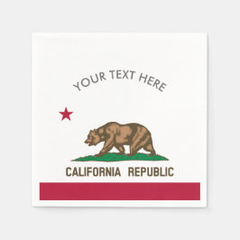 California Republic flag Zollservietten-Party-Serv Serviette