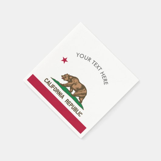 California Republic flag Zollservietten-Party-Serv Serviette (Ecke)