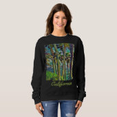 California Republic Palm Trees Cali Vibes Californ Sweatshirt (Vorne ganz)