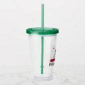 California Republic state flag acrylic tumbler cup Acryltrinkbecher (Rechts)