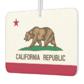 California Republic state flag car air freshener Autolufterfrischer (Links)