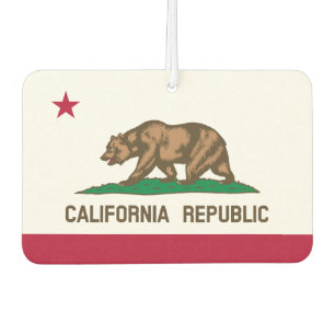 California Republic state flag car air freshener Autolufterfrischer