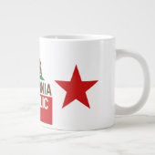 CALIFORNIA REPUBLIC State Flag Red Star Jumbo-Tasse (Rechts)