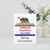 California Republica CRA Postkarte (Stehend Vorderseite)