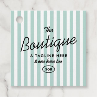 California Resort Strickte Boutique Square Tag Geschenkanhänger
