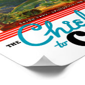 California Restary Vintage Travel Poster (Ecke)