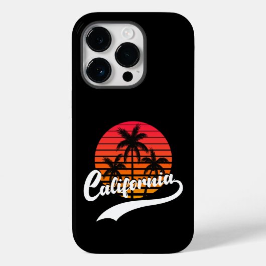 California Retro Case-Mate iPhone 14 Pro Fall Hülle (Rückseite)