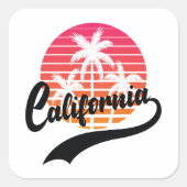 California Retro Sticker (Vorderseite)
