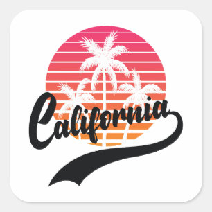 California Retro Sticker