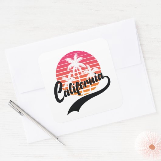 California Retro Sticker (Umschlag)