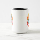 California Retro Sunset and Palm Trees Tasse (Zentrum)