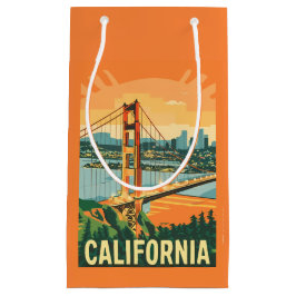 California Retro Travel Gift Bag Kleine Geschenktüte