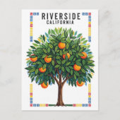 California Riverside Orange Tree Postkarte (Vorderseite)