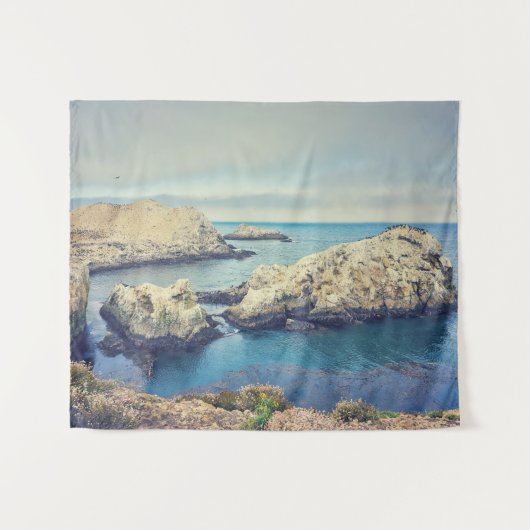 California Rocky Coastline Landschaftlich Wandteppich (Vorderseite (Horizontal))