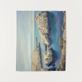 California Rocky Coastline Landschaftlich Wandteppich