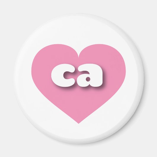 California rosa heart - I Liebe ca Magnet (Vorne)