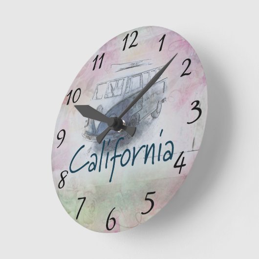 California Round Clock Runde Wanduhr (Winkel)