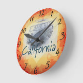 California Round Clock Runde Wanduhr (Winkel)