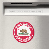 California Round Emblem Magnet (In Situ (Geschirrspüler))
