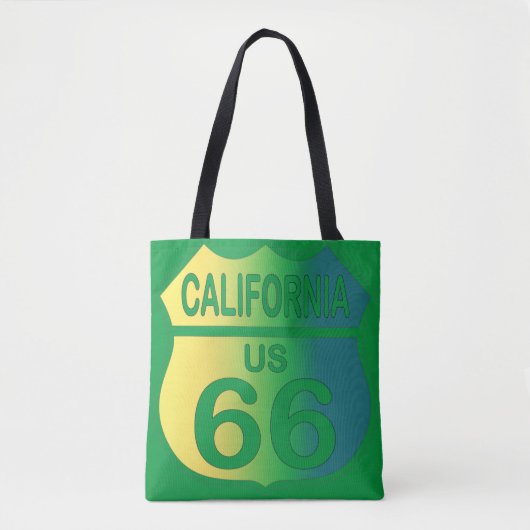 California Route 66 Einkaufstasche. Lebensmittelta Tasche (Vorderseite)