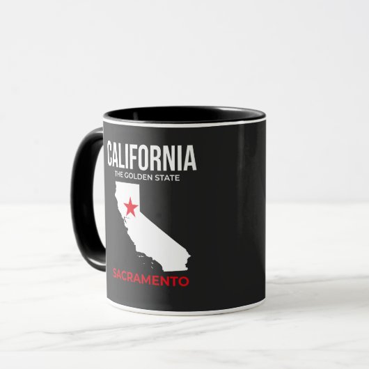 California, Sacramento – The Golden State, USA Tasse (Vorderseite Links)