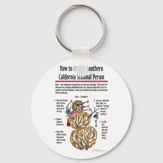 California Saisonaler Schlüsselanhänger (Vorderseite)