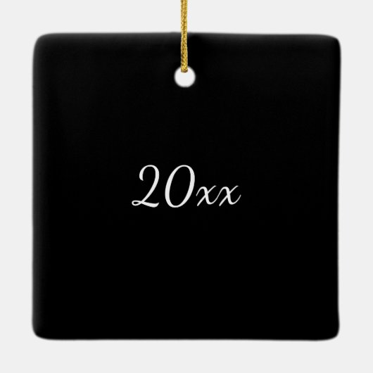 California Santa Monica CA Pier Beach Ferris Wheel Keramikornament (Rückseite)