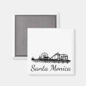 California Santa Monica CA Pier Beach Ferris Wheel Magnet (Vorderseite/Rückseite)